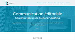 Desktop Screenshot of inedit.ch